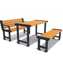 Cast Outdoor Furniture Table Bench with Cast Iron Legs